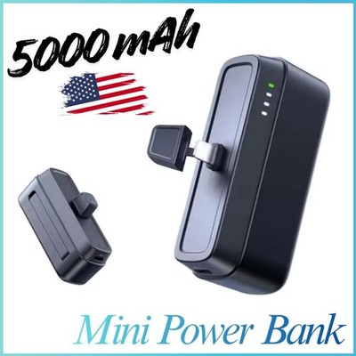 5000mAh Fast Charger Mini Power Bank External Battery For iPhone 17 16 15 14 13
