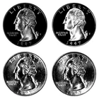 1997 P D S S Washington Quarter  Year set SILVER & CLAD Proof & PD In Cello