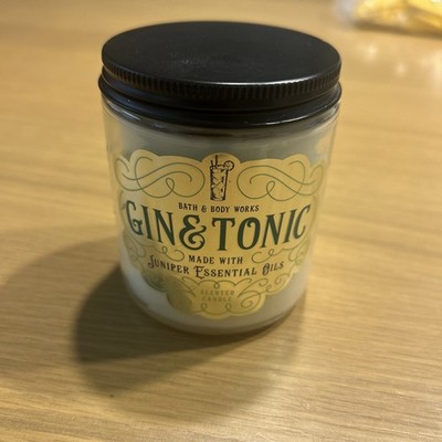Bath & Body Works Gin & Tonic 7oz Single Wick Candle NEW Juniper Essential Oils