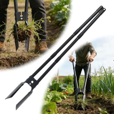 LLARGUEST Post Hole Digger,54 Inch Heavy Duty Metal Hole Digger
