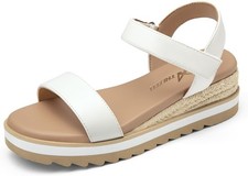 Girls Platform Wedge Sandals Open Toe Espadrille Sandals Ankle