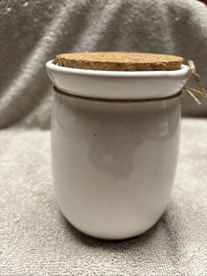 PASTEL DE BARRO ~ "FRASCO DE BENDICIONES" ~ CERÁMICA CON TAPA DE CORCHO Y TARJETAS DE SENTIMIENTO EN BLANCO ~     Foto 4 de 4