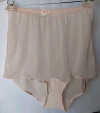 Vtg Vanity Fair Second Skin Sheer Nylon Pale Pink Granny Panties Briefs READ NWT