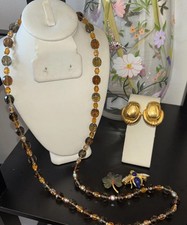 MIXED THEMED COLLECTIVE OF JOAN RIVERS NECKLACE DOOR KNOCKER CLIP EARRINGS PINS