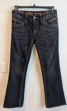 Rock Revival "Gwen" Jeans Black Denim Boot Cut Size 31 X 30