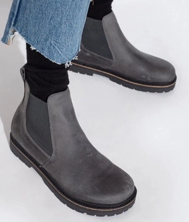 Botas Chelsea de cuero nobuck Stalon para mujer BIRKENSTOCK talla 36 EU/US 5-5,5 grises Foto 2 de 4