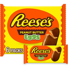 Reese's Milk Chocolate Peanut Butter Eggs Easter Candy Basket Stuffers - 7.2oz/6