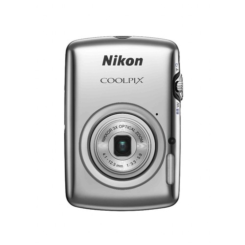 Nikon Coolpix S01 Digital Camera 10.1 MP 3x Optical Zoom English Language Silver