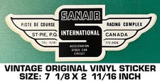 SANAIR INTERNATIONAL - VINYL DECAL STICKER - VINTAGE ORIGINAL - DRAG RACING