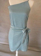 Satin Mini, Soft Coquette Girl, One Strap, Peach-Fuzz Satin Wrap, Sz. S/M