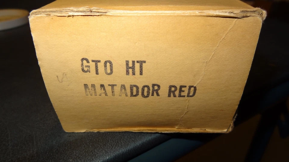 1969 Pontiac GTO promo, with box. Matador red. Pontiac promo. 1969 Pontiac. - Image 2 of 4