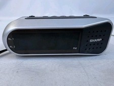 Sharp Digital Alarm Clock Model Spc100 Silver , Works Great