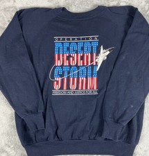Vintage 90s Desert Storm Crewneck Sweatshirt Velva Sheen USA Military Size XL