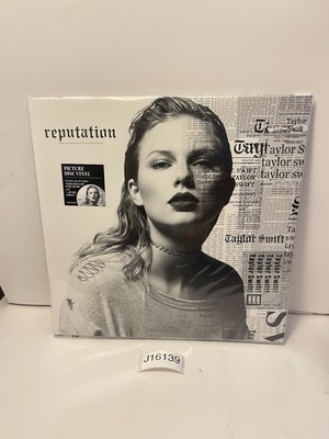 -PREOWNED- Taylor Swift ''Reputation'' Picture Disc Vinyl 2LP w/Sticker front cove