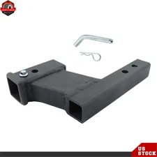 2 Inch Receiver Hitch Riser 6-1/4 Inch Lift Drop 7500LB Capacity With Safety Pin