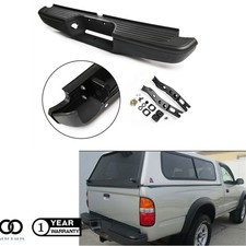 Rear Step Bumper Assembly Black Replacement Kit Fit For Toyota Tacoma 1995-2004