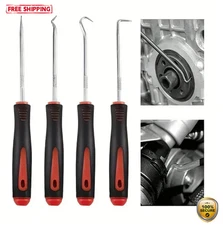 4PCS Precision Pick & Hook Tool Set - Car Oil Seal Puller & Remover Kit - NEW