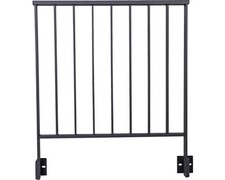 Pertura Geländer-Komplettset Triton anthrazit G-Form Aluminium für Seitenmontage