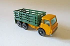 Matchbox Lesney 4 Dodge K Series stake truck yellow with green body black wheels