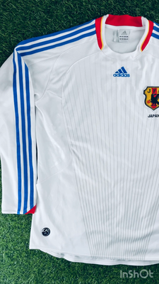 Japan 2008 Official Away Long Sleeve Jersey Shirt Kit – JPN 2XL