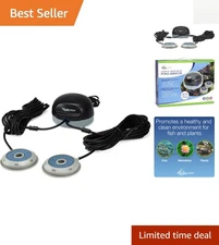 75000 Pond Air Double Outlet Aeration Kit: Quiet & Efficient for 2000 Gallons