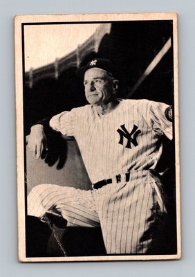 1953 Bowman B&W #39 Casey Stengel LOW GRADE Vintage HOF Baseball Card