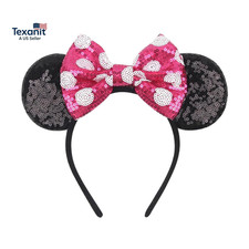 Mouse Ears Headbands for Women Groups Mouse Ears Shiny Bows for Birthday Themed
