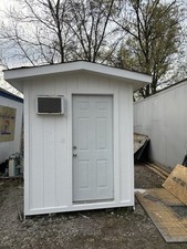 Concession Building. Prefabricated Building 6x12ft Wood/Metal, Air Conditioning