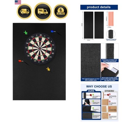 Dart Board Wall Protectors, 36'' H X 24'' W X 0.5'' Thickness, Felt Wall Tiles D...