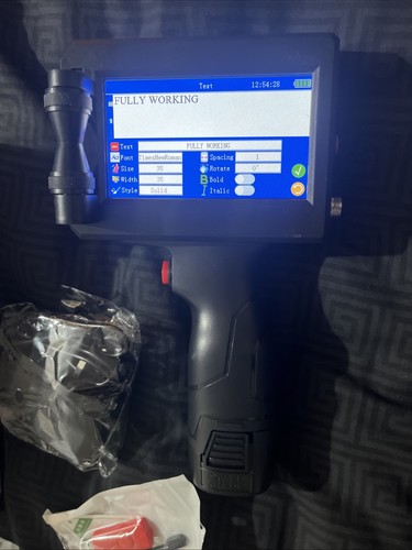 WELCZEK Handheld Portable Inkjet Printer with 4.3" Touch Screen Quick Dry rp£300 - Photo 2/4