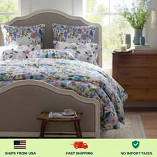 Rifle Paper Co. Garden Party Classic Cool Cotton Percale Duvet Cover - Lilac