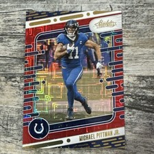 2024 Panini Absolute #45 Michael Pittman Jr. Red Squares #/499