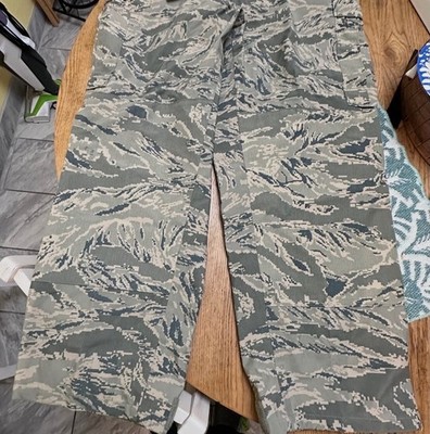 US AIR FORCE GORE-TEX PANTS TROUSERS ENVIRONMENTAL TIGER STRIPE CAMO -SIZE LARGE