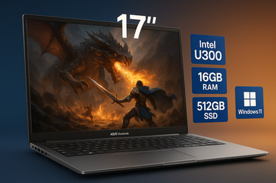 Asus Vivobook 17'' Notebook | Intel U300 4,40Ghz | 16GB RAM | 512GB | Win 11
