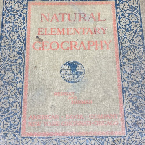 Antique NATURAL ELEMENTARY GEOGRAPHY School Book 1897 - Picture 2 of 12