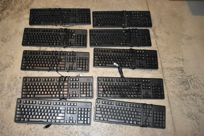 Lot Of 10 Dell Black Usb Keyboard Keyboards Kb 212 B Kb212 B Sk 81 Ebay