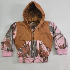 Pink Camo  Brown Girls 2T Outdoor Habitat Insulated Hunting Utility Jacket Coat