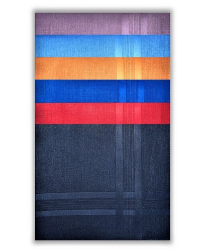 Men's handkerchiefs 100% Cotton Hankies Hankies Various Designs Gift Pack of 6 - Picture 22 of 36