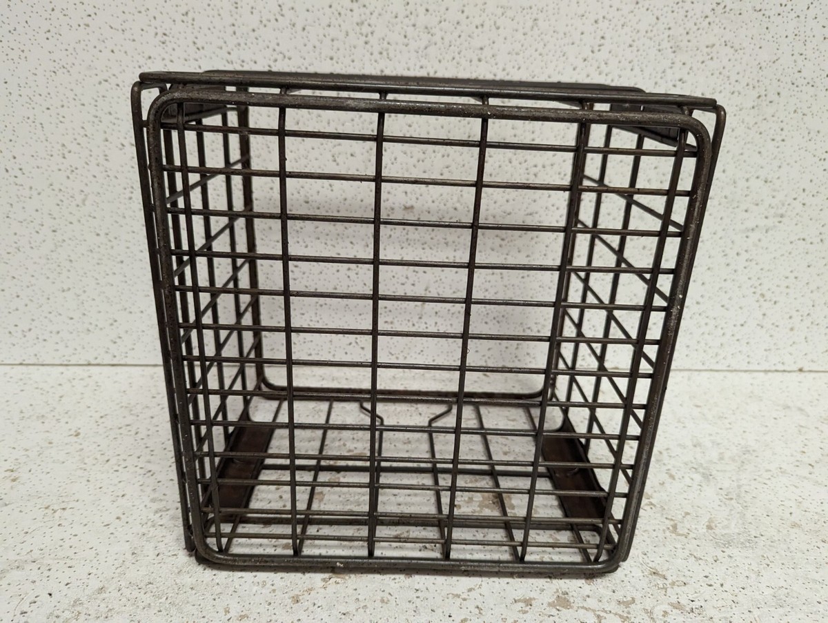 Dean Food Wire Dairy Milk Crate 1992 92 Silver | eBay