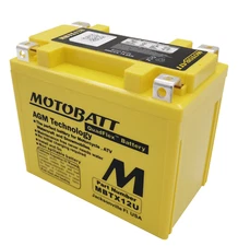 Motobatt MBTX12U Replaces Yuasa YB12BB2 YTX12BS YTX12 YTX14BS YTX14 YTX14L