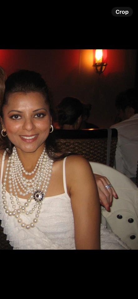 Collar de diamantes de imitación Y2K de perlas sintéticas Henri Bendel firmado de colección raro