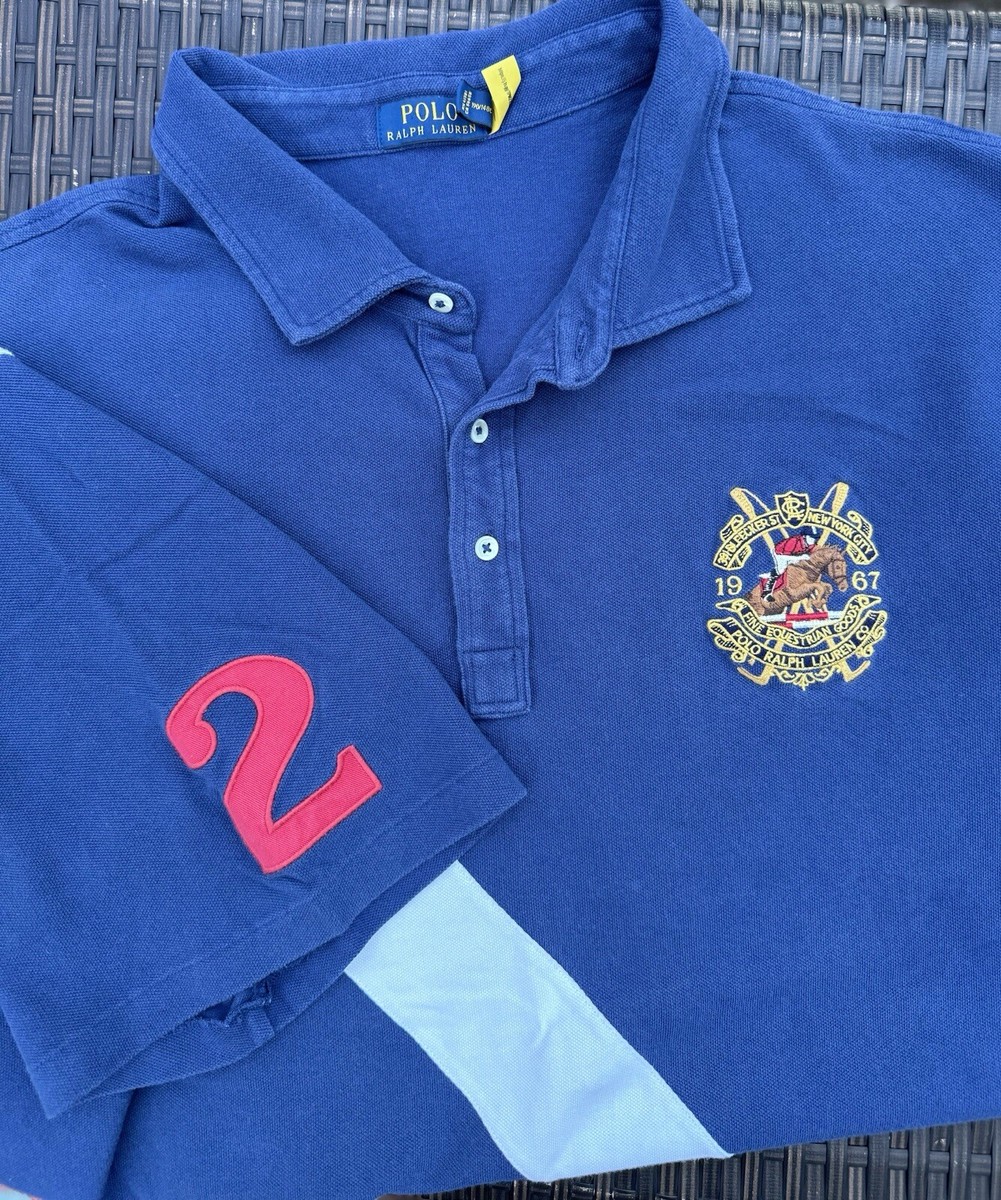 Polo Ralph Lauren ラガーシャツ XL Polo Ralph Lauren Mens 4XLT Rugby Shirt Bleecker Multi Big