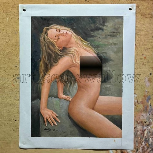 Original oil painting lmpressionist Beautiful girl hand-painted on canvas #4019 - Picture 3 of 5
