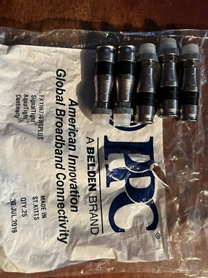 5 pcs PPC Belden EX11N716 RG11 EX11 Coaxial Cable WS plus Compression Connector 