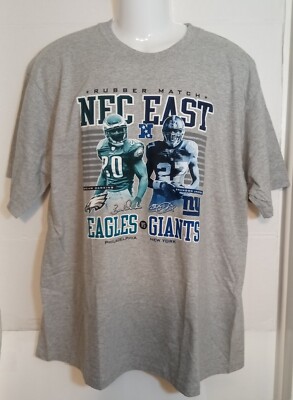 Reebok Rubber Match Eagles VS Giants NFC East Shirt Men's XL