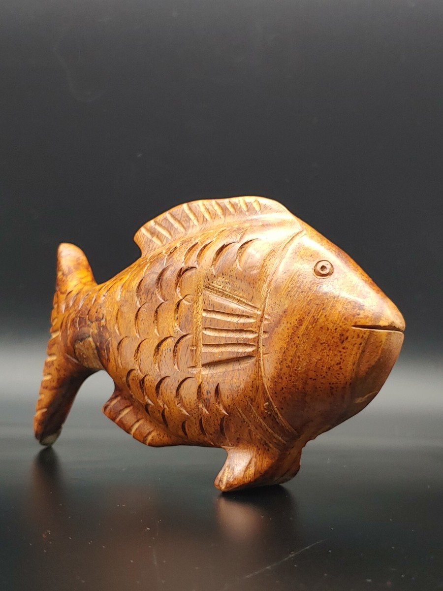 印尼沉香木雕摆件如鱼得水 Vintage Indonesian Agarwood Chenxiang