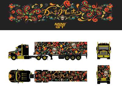 MINI GT ウェスタン スター \"Dia De Los Muertos\" Mini GT 1:64 Western Star 40