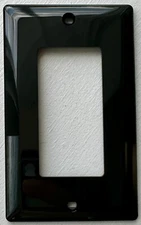 Smooth Gloss Black plastic Wall Switch/Wall Outlet Cover