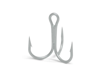50 PACK VMC  9651PS #6 X-SHORT-ROUND-1X STRONG TREBLE HOOK-PERMASTEEL/SIZE#6