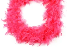 Flamingo Pink 70 gm 72 in 6 Ft  Chandelle Feather Boa